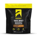 Ascent 100% Whey Protein Powder - Post Workout Whey Protein Isolate, Zero Artificial Flavors & Sweeteners, Glutenfrei, 5.5g BCAA, 2.6g Leucine, Essential Amino Acids, Chocolate Peanut Butter 4 lb
