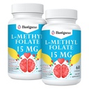 15mg L de méthylfolate (5-MTHF)- Acid folique actif enrichi en vitamines B6 et B12-60 Capsules végétariennes - Non-OGM, sans gluten