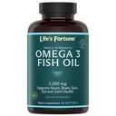 Life's Fortune Fish Oil Omega 3 Konzentrat Supplement 2500 mg, 60 Softgels, hohe Potenz, EPA & DHA-Fettsäure - Herz, Gehirn, Haut, Gelenke - Non GMO