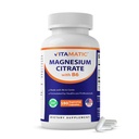 Citrate de magnésium vitamatique 500mg par portion - 180 capsules végétariennes (fournit 150 mg de magnésium élémentaire) - ajouté B6 pour l'absorption maximale - soutient la santé musculaire, articulaire et cardiaque*
