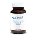 Metabolische Wartung Vitamin D-3 2000 IU - Überlegene Absorption D3 mit Vitamin C - Knochen, Immun, Mood + Herz-Kreislauf-Supplement, keine Füllstoffe (120 Kapseln)