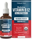 BioActive Vitamin B12 5000 mcg | Enthält 3 BioActive Formen B12 Plus Methylfolate Cofactor - Methyl B12, Adenosyl B12 &amp; Hydroxy B12 | Sublingual Form, Berry Flavor, Organic, Vegan (60 Servietten)