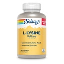 SOLARAY L-Lysin, Freiform 1000 mg, Essential Amino Acid Immun Support Supplement mit Vitamin C 1.000 mg und Zink 25 mg, Wertgröße, Lab Verified, 60-Day Garantie, 60 Servietten, 180 Tabletten