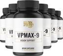 Golden After 50 VpMax-9 - Sight Care und Antioxidante Ergänzung mit Augen Vitamine, Lutein, Lycopin und Bilberry Extrakt - 6 Flaschen