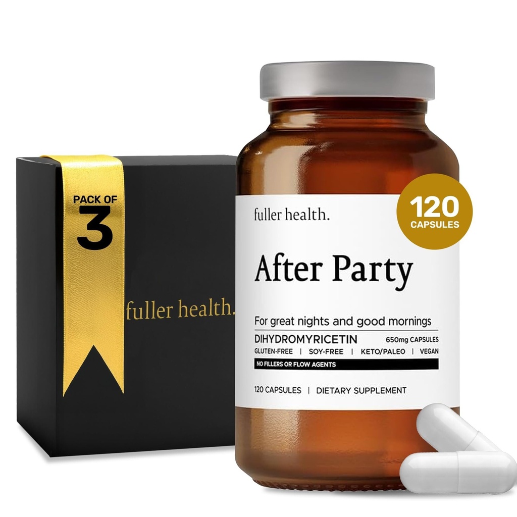 Vollständigere Gesundheit nach Partei DHM Dihydromyricetin Ergänzung | Unterstützt Leber, Stoffwechsel, Energie Levels, Nach-Belebung Relief | Feel Refreshed, 650mg pro Pille | 3 Flaschen, 72 Servierungen