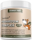 Wonder Paws Immune Support Pilzpulver für Hunde – Bio Pilz-Komplex für Immunität, Kognition, Cellular Health, Langlebigkeit - Mit Turkey Tail Pilz für Hunde, Reishi & Lions Mane – 90 Scoops