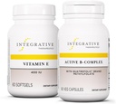 Integrative Therapie Bundle mit aktivem B-Komplex, 60 Kapseln & Vitamin E, 60 Softgels - Aktives B-Komplex zur Unterstützung von Energiemetabolismus* - Vitamin E zur Unterstützung von Herzgesundheit und Antioxidantien*