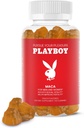 Playboy - Maca Root Gummies für Damen und Herren (60 Count - Peach Flavored) - Boost Sexual Vitality, Libido, Fertility - Maca Gummies Supplement - 100% natürlich, Vegan Non GMO - 4:1 Extrakt Maca Peruana