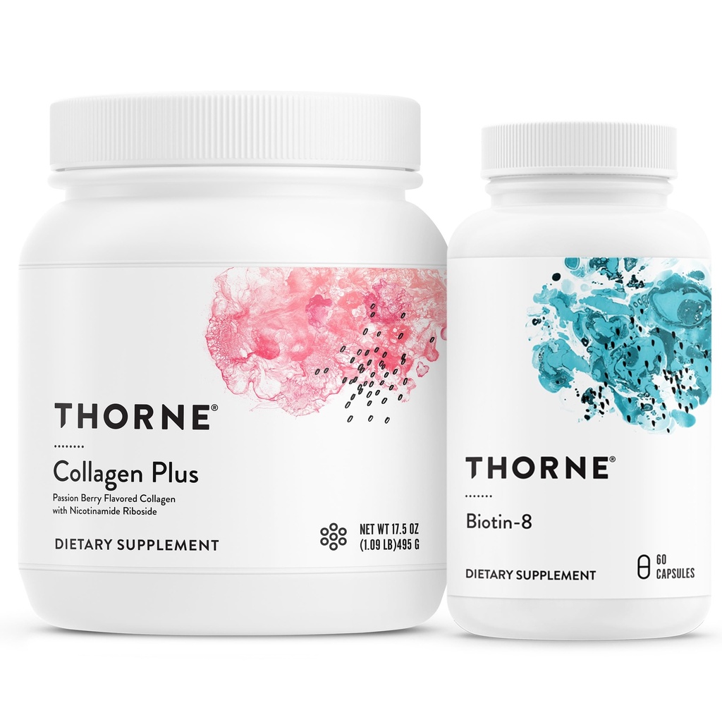 THORNE - Collagen Plus et Biotin 8 pour la peau, les cheveux et les ongles radiants - 30 portions