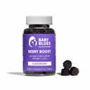 Baby Blues Berry Boost für Mütter, Immunität Elderberry Gummies Immununterstützung Ergänzung mit Vitamin C und Zink für Erwachsene, Non-GMO Immunsystem Vitamine Booster Vegan Gluten Free Gummies, 60pcs