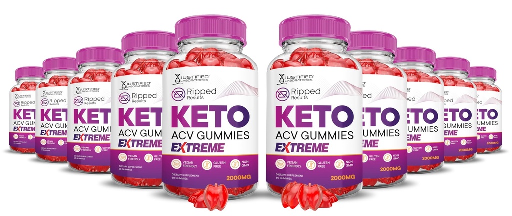 (10 Pack) Ripped Results Keto ACV Gummies Extreme 2000MG Ripped Results Keto Gummies Apfelessig Formuliert mit Granatapfelsaft Pulver B12 Vegan Non GMO 600 Gummys