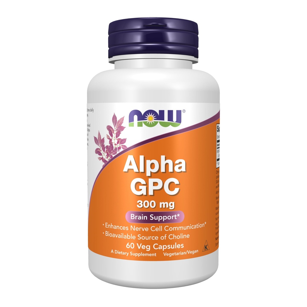 Now Foods Now Foods Alpha Gpc 300mg, 60 Veg Caps (Pack of 2)