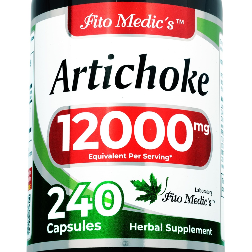FITO MEDIC's Lab | Artichoke Extract | Artichoke Extract Kapseln |240 Kapseln |12000 mg | alcachofa.