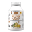ANDREW LESSMAN PC Avantages du foie et du cerveau 60 Softgels - Phosphatidyl Choline, Bâton de construction le plus important pour une structure saine du foie et du cerveau, fonction. Pas d'additifs. Facile à avaler Softgels