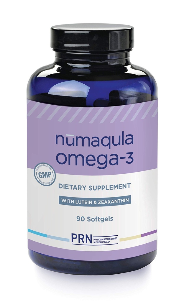 PRN nūmaqula Omega 3 Supplement - 90 Softgels, 30-Day Supply - Re-Esterfied Omega 3 Triglycerid Form mit 1400mg DHA, 400mg EPA, Lutein & Zeaxanthin für Macular & Retinal Support