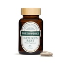 Greenworks Nature's Rest Melatonine Free Sleep Aid - Supplément à base de plantes biologiques avec Ashwagandha & Valerian Root - Capsules Vegan, 60 Comte.