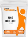 BulkSupplements.com Zinc Orotate Powder - Zink Minerals Supplement, für Immununterstützung - Glutenfrei, 200mg pro Servierung, 1kg (2.2 lbs) (Pack von 1)