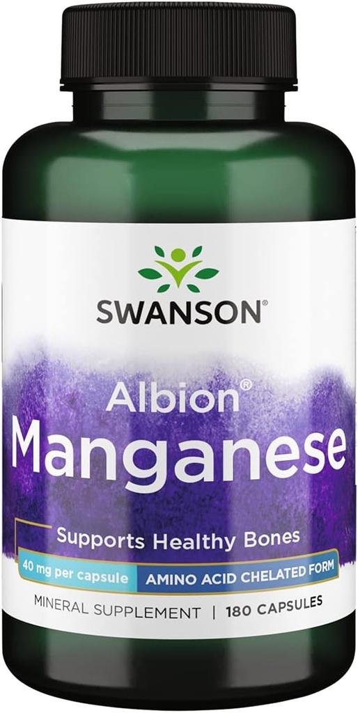 Albion Manganèse chélaté 40 mg 180 Caps