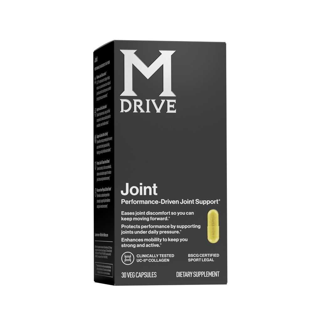 Mdrive Joint Support Supplement für Männer - Unterstützt gesunde Gelenkfunktion, Flexibilität, Komfort & Mobilität - Eigenschaften UC-II Collagen, Kurkumin & Natriumhyaluronat von Hyaluronsäure, 30ct