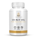 VTC VitaTradingCo. C8 MCT Öl Kapseln | Natürlich abgeleitet Caprylic C8 Ergänzung | Kokosöl Pillen | Sustained Energy | Keto Friendly, Non GMO | 100 Softgels