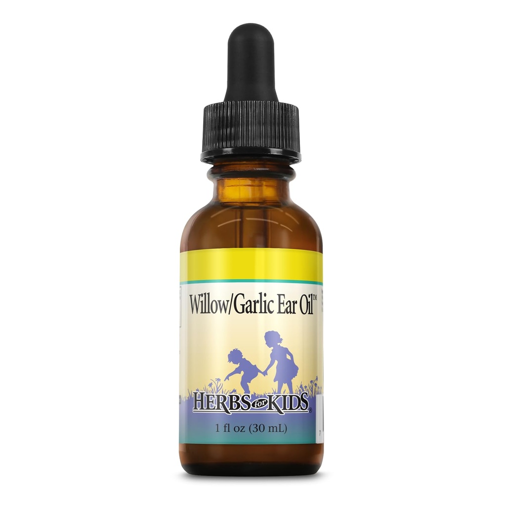 Kräuter für Kinder Willow/Garlic Ear Oil, Unscented (Btl-Glass) | 1oz