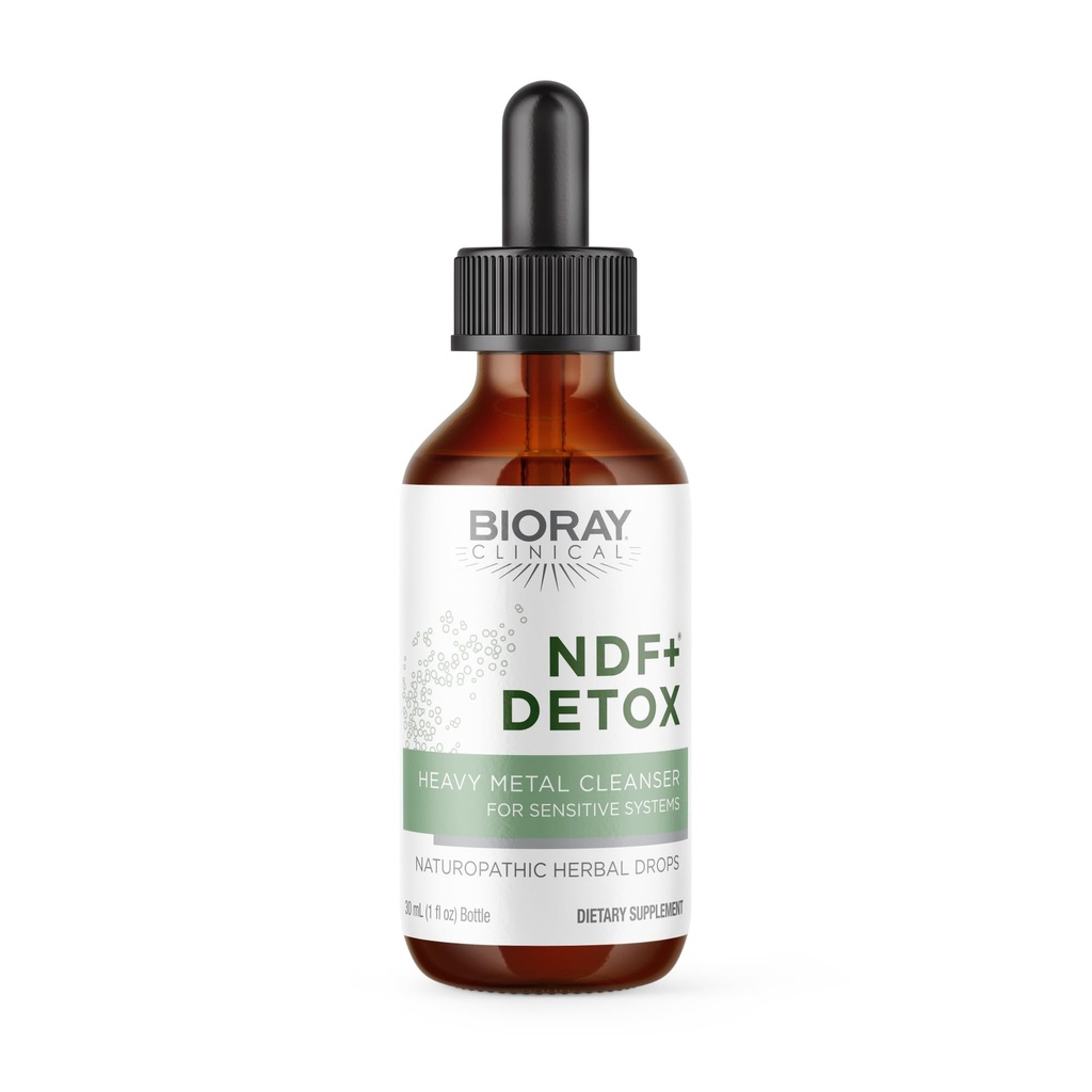 BIORAY Klinische NDF Plus - 1 fl oz - Entfernt natürlich Toxine vom Körper - Non-GMO, Vegetarisch, Glutenfrei