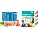 Venture Pal Sugar Free Electrolyte Powder Packets & Chewable Fast-Melt Electrolyte Tablets, Sport-Elektrolyt zum Laufen Wandern Radfahren Sporternährung...