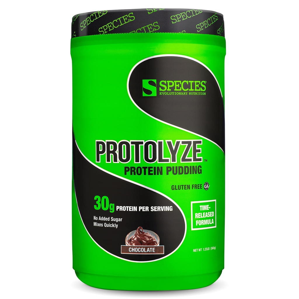 Spezies Nutrition Protolyze Protein Pudding, 30 Gramm Muskelaufbau Proteinpulver, Low Calorie & Carb, Zero Sugar, Schokolade