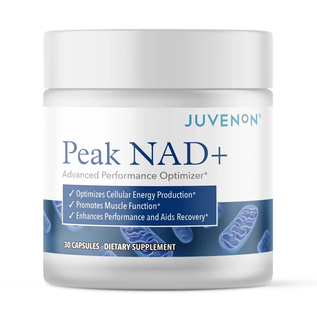 Juvenon Peak NAD+=1 Formule avancée de santé cellulaire et de régénération Niveaux, soutien de la vitalité cellulaire et promotion du renouveau naturel