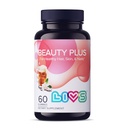 Vitamines Gommy LIVS Beauty Plus - Gommies Biotin pour les cheveux, la peau et les ongles