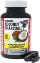 Yerba Prima Aktivierte Kokosnusskohle, 60 Kapseln - Natural Detox - Vegetarisch, Vegan, Glutenfrei, Non GMO