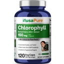 NusaPure Chlorophyll 200:1 Extrakt, 150 mg Äquivalent zu 30.000 mg pro Kapsel 120 Vegetarische Caps (Non-GMO, Vegan)