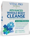 Vital Pro Naturals - Nettoyer le corps entier avec le chardon de lait, le magnésium, le cap Aloe et les herbes pour la constipation occasionnelle et l'élimination saine, 2-Part 14 Day Kit, 56 Capsules