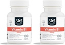 365 von Whole Foods Market, Vitamin B1 100Mg, 100 Tabletten (Pack von 2)