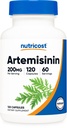 Nutricost Artemisinin 200mg, 120 Capsules végétariennes - Non-OGM, Sans gluten, 60 portions