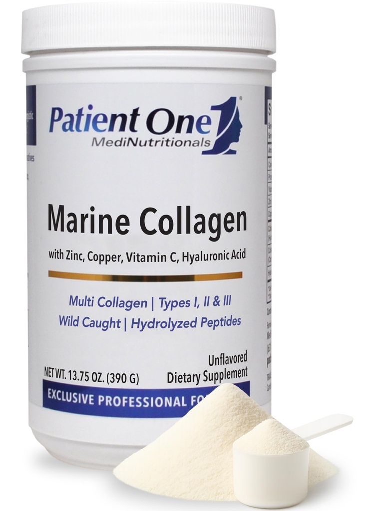 Patient Un supplément de poudre de collagène marin pour fournir un soutien à la corps entier* avec les types 1, 2 et 3 collagène, plus collagène Cofacteurs