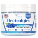 Zero Sugar - Blue Raspberry Electrolytes Powder - Refreshing Hydration - Caffeine Free Energy - All Natural Ingredients - Vegan, Keto and Paleo - Sugar Free Electrolyte Powder Drink Mix - 37 Servings