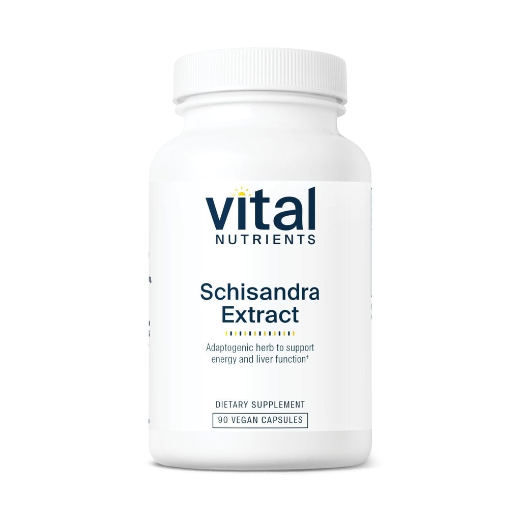 Nutriments vitaux - Extrait de Schisandra - Support hépatique, immunitaire, énergétique et d'endurance - 90 capsules végétariennes par bouteille - 1000 mg