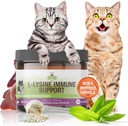Strawfield Haustiere L-Lysine Immununterstützung für Katzen & Kittens - 200g Chicken Liver Flavor Granulen mit Scoop, Immun Health Supplement Cat Cold Relief, Sneezing, Congestion, Running Nose, Watery Eyes