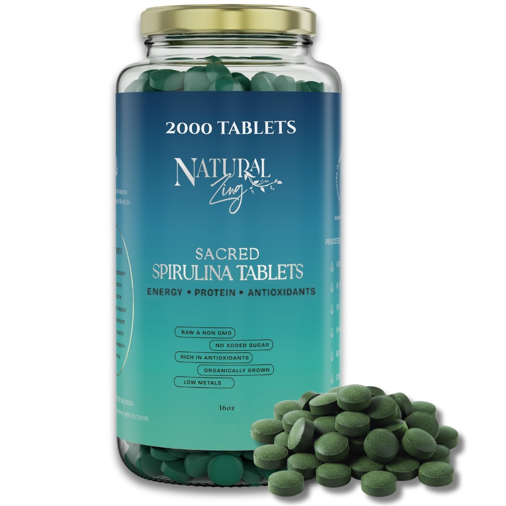 Zing naturel 100% spiruline pure (Raw, Organique)