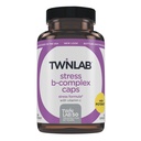 Twinlab Stress B-Komplex Caps - Komplette B-Komplex & 1000 mg Vitamin C - Energieunterstützungsergänzung mit Vitamin B12 und B6-100 Kapseln