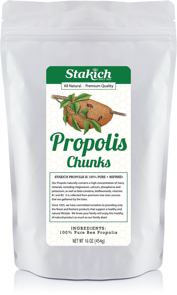 Propolis d'abeilles Stakich - pur, naturel - 1 livre (16 once)