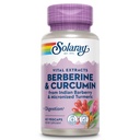 SOLARAY Berberine & Curcumin - Berberine Turmeric Supplement mit 20% Micronized Curcumin von Turmeric Root - Herbal Wellness Support - Non-GMO, Vegan, Gluten Free, 60-Day Garantie, 60 Servierungen