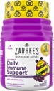 Zarbee’s Kids Elderberry Immune Support Supplement Gummies, Vitamins A C D3 E & Zinc, Elderberry Extract, Gluten & Gelatin Free, No Artificial Flavors, Natural Berry Flavor, Ages 2+, 42 Ct