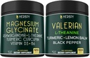 Supplément glycinate de magnésium et supplément de racine valériane de 5in1