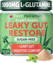 Yuve Gut Health Restore, Vegan & Non-GMO Leaky Gut Reparatur-Ergänzungen, Hilft zu Relief Bloating, Sodbrennen, Verstopfung, Gas & SIBO, mit L-Glutamin, Licorice, & Aloe, Pharmaceutical Grade, 30 Servs