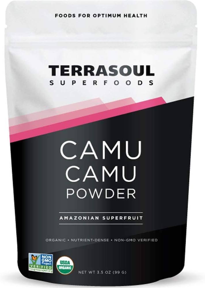 Terrasoul Superfoods Organic Camu Camu Powder, 7 Oz (2 Pack) - Raw | Vitamin C | Immune Support