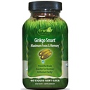 Irwin Naturals Ginkgo Smart Powerful Nootropic Brain Booster - Unterstützt maximale Speicher, Fokus & Mental Clarity mit DMAE, Clubmoss, Choline & Acetyl L-Carnitin - 60 Liquid Softgels