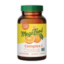 MegaFood Complex C - Supplément de soutien immunitaire végétalien avec vitamine C 250 mg, fabriqué avec des aliments réels incluant le riz orange, canneberge et brun, sans gluten, casher - 60 comprimés, 60 portions