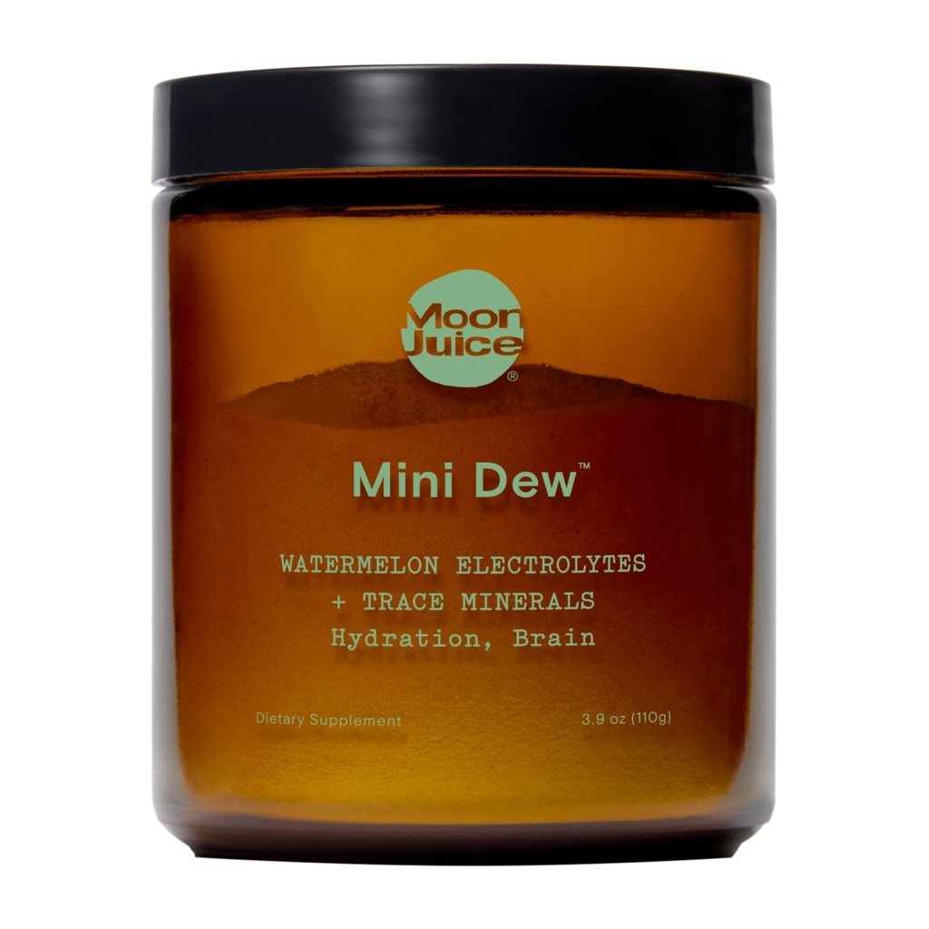 Moon Juice Mini Dew Elektrolyte Pulver - Sugar Free Minerals & Elektrolyt Hydration Pulver für Instant Hydration & Gehirn Unterstützung - Magnesium, Calcium, Kalium, Rosa Salz, Wassermelone, 30 Portionen